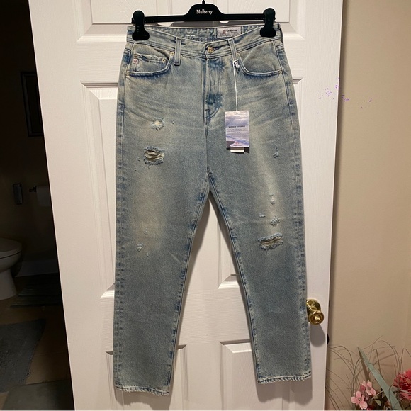 AG Men’s Wells Relaxed Tapered Light Blue Jeans Size 29 NWT - Picture 5 of 12